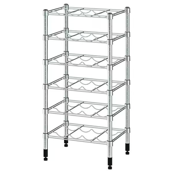 OMAR Bottle shelf, galvanised, 46x36x94 cm