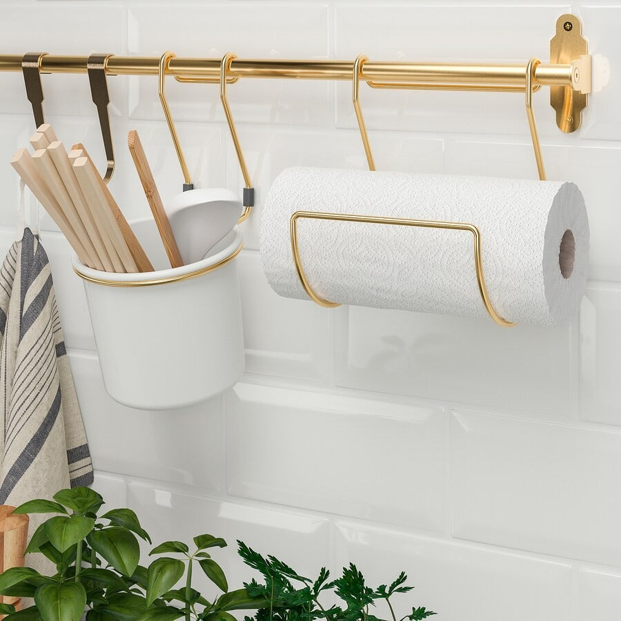 HULTARP Kitchen roll holder, black