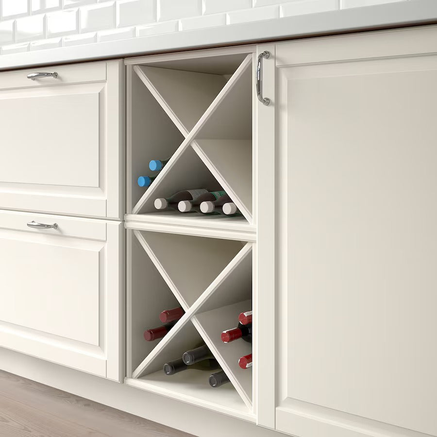 TORNVIKEN Wine shelf, grey, 40x37x40 cm