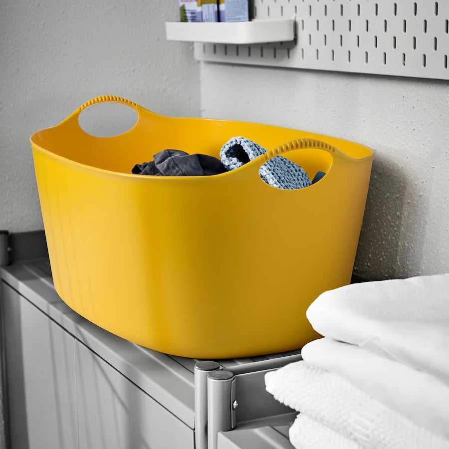 TORKIS Flexi laundry basket, in-/outdoor, green, 35 l
