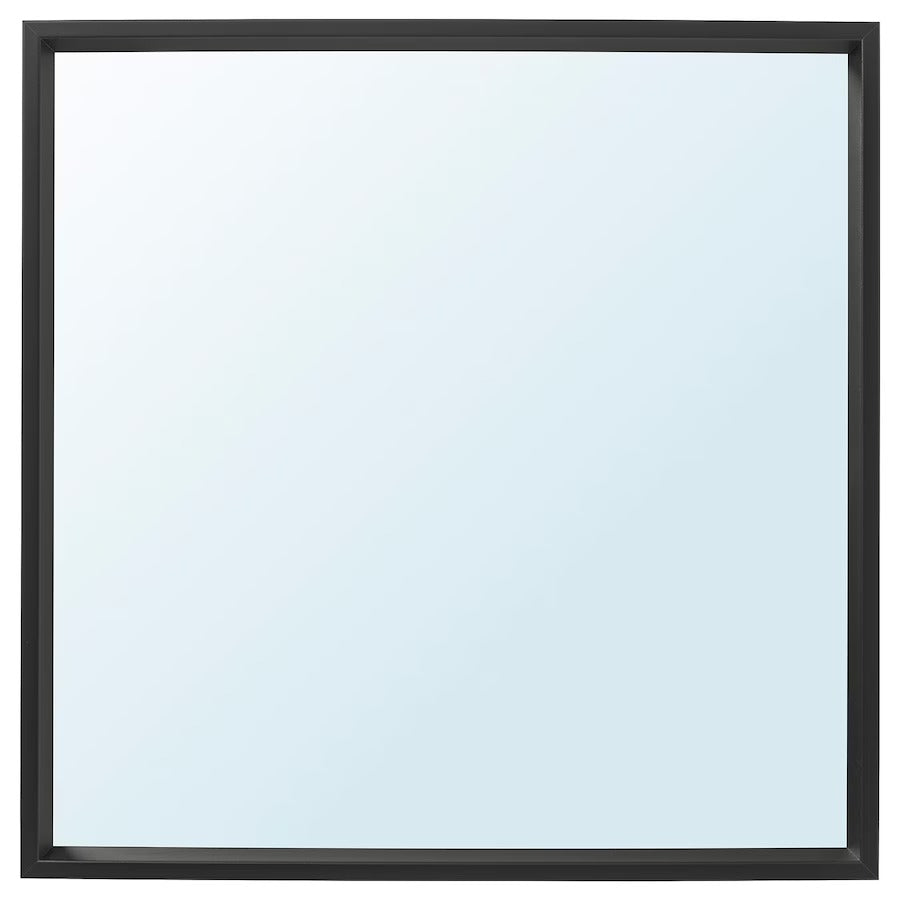NISSEDAL Mirror, white, 65x65 cm
