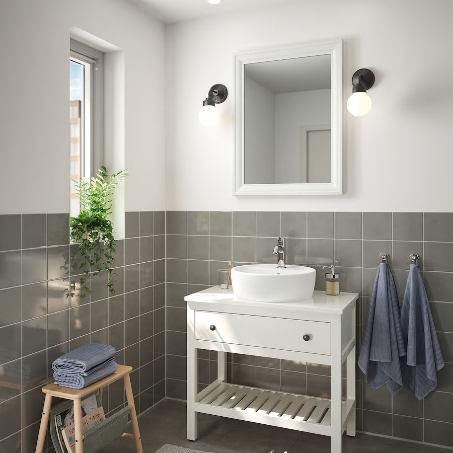 TOFTBYN Mirror, black, 65x85 cm