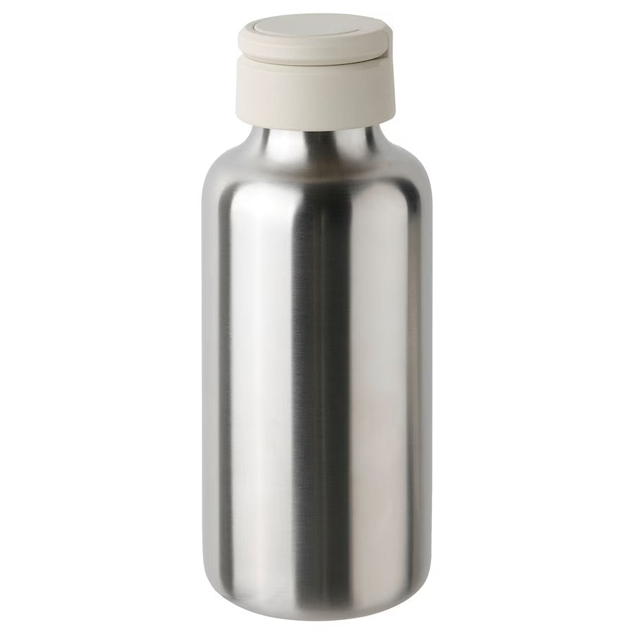 ENKELSPÅRIG Water bottle, stainless steel/bright blue, 0.5 l