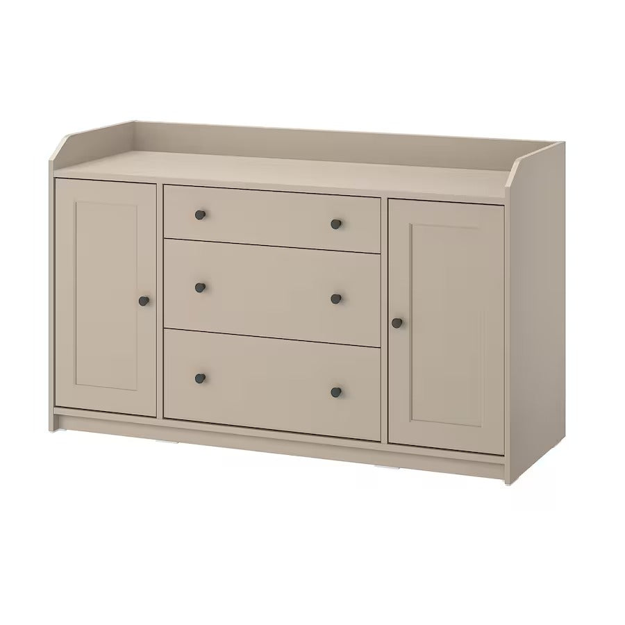 HAUGA Sideboard, white, 140x84 cm