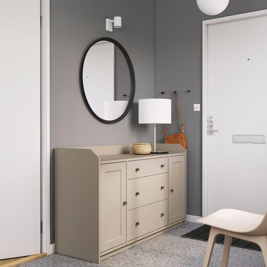 HAUGA Sideboard, white, 140x84 cm