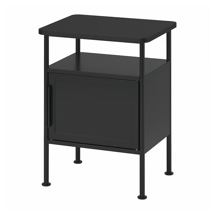 GRÅFJÄLLET Bedside table, white, 45x36x59 cm