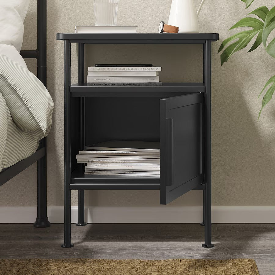 GRÅFJÄLLET Bedside table, white, 45x36x59 cm