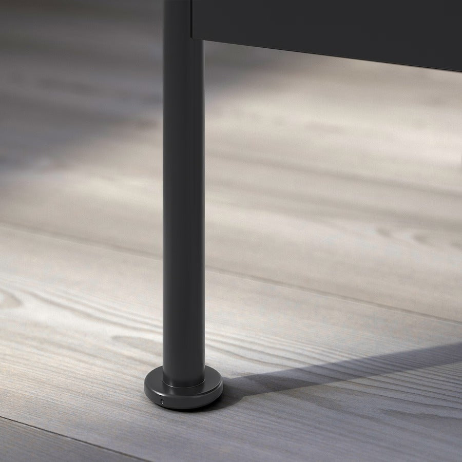 GRÅFJÄLLET Bedside table, white, 45x36x59 cm