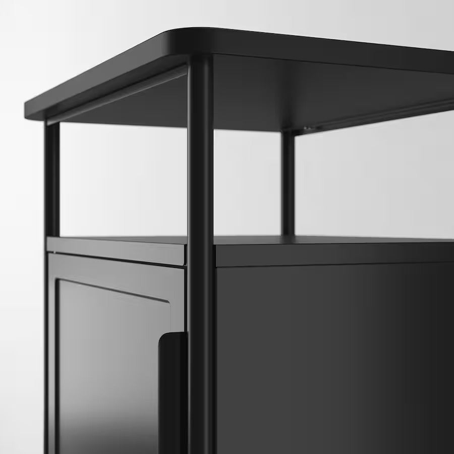 GRÅFJÄLLET Bedside table, white, 45x36x59 cm