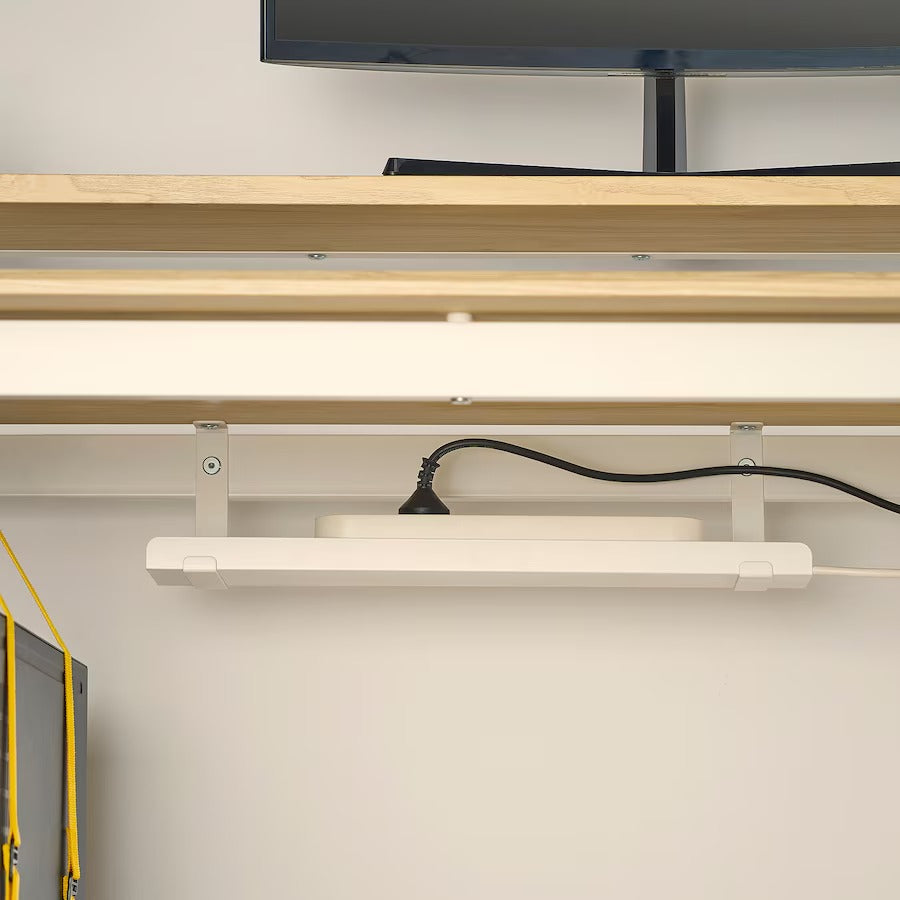 UTVISNING Gaming desk with shelf, black, 120x60 cm
