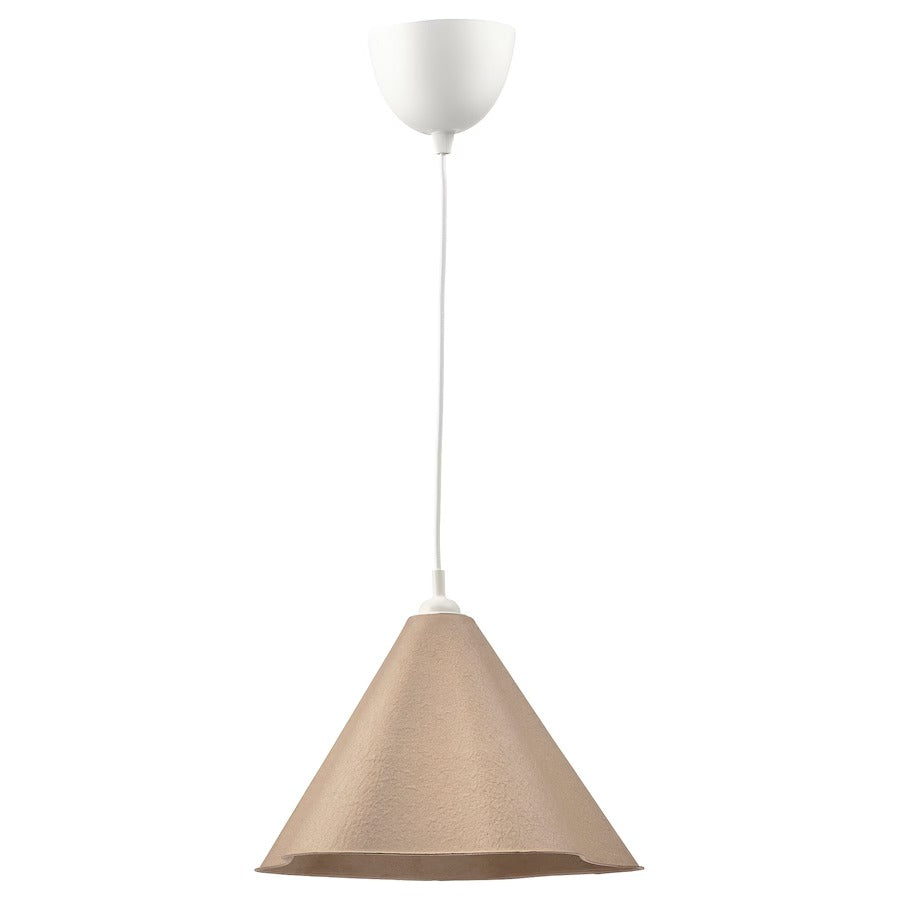 ZEBRASÄV Pendant lamp, white/plastic, 46 cm