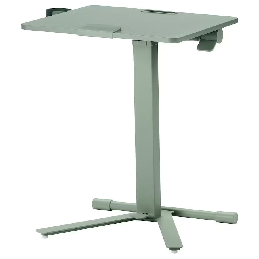 MITTZON Laptop table with castors, white, 66x50 cm