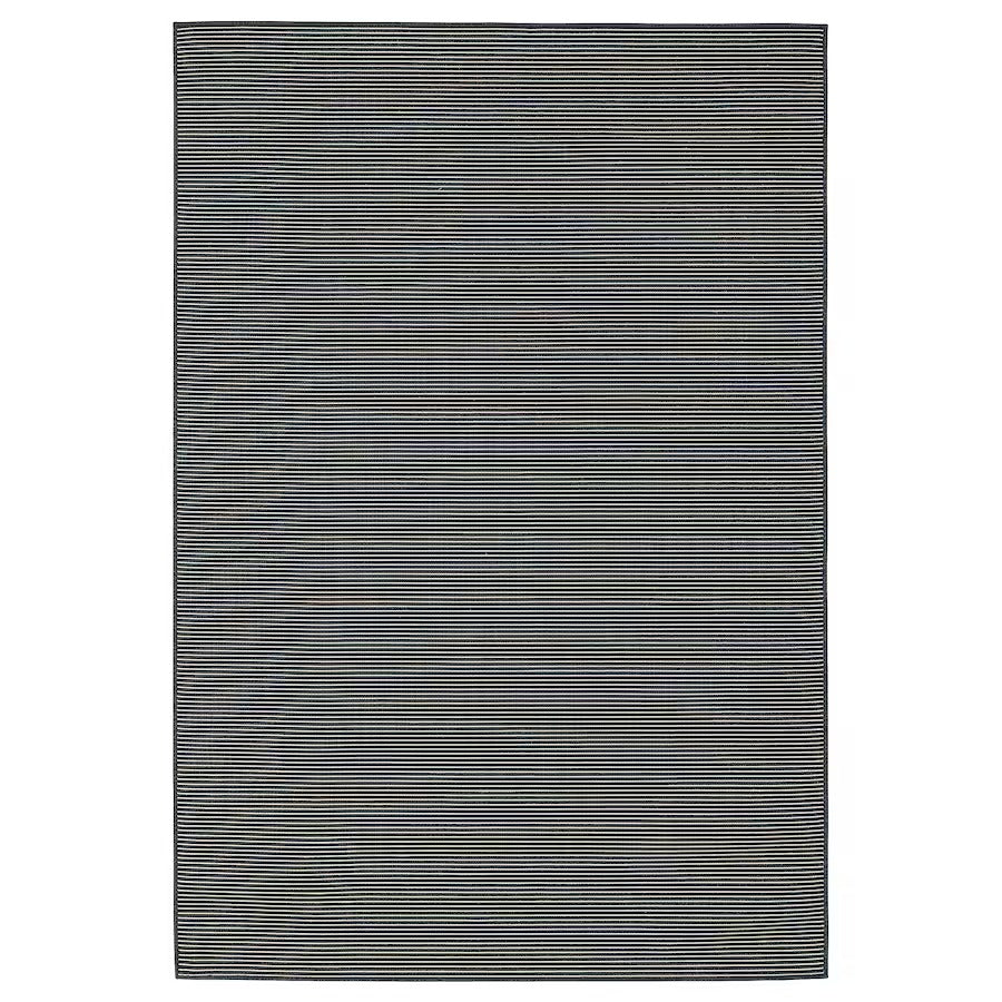 LUFTFARTYG Rug flatwoven, in/outdoor, beige/stripe, 160x230 cm