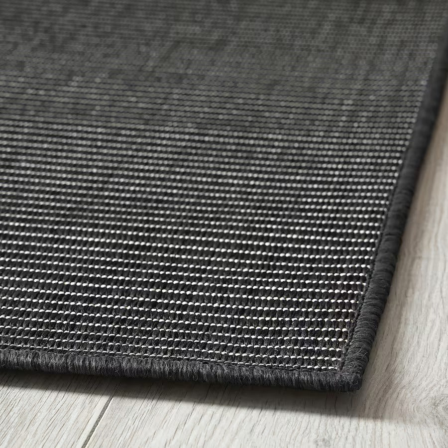 LUFTFARTYG Rug flatwoven, in/outdoor, beige/stripe, 160x230 cm