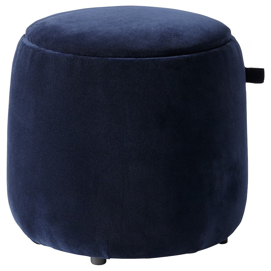 JÄRRESTAD Pouffe, with storage/Tonerud dark beige
