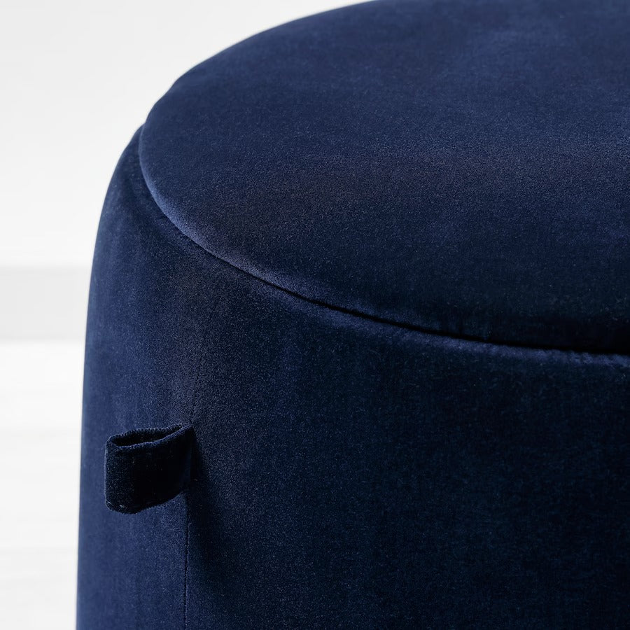 JÄRRESTAD Pouffe, with storage/Tonerud dark beige