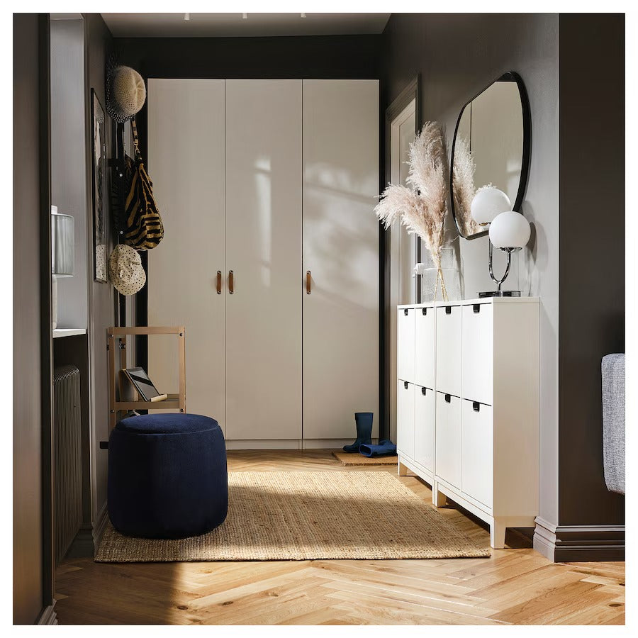 JÄRRESTAD Pouffe, with storage/Tonerud dark beige