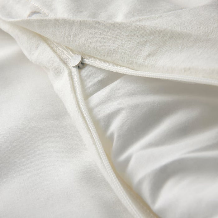 LENAST Duvet cover 1 pillowcase for cot, white, 110x125/35x55 cm
