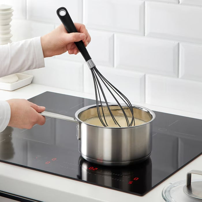 IKEA 365+ HJÄLTE Balloon whisk, stainless steel/black