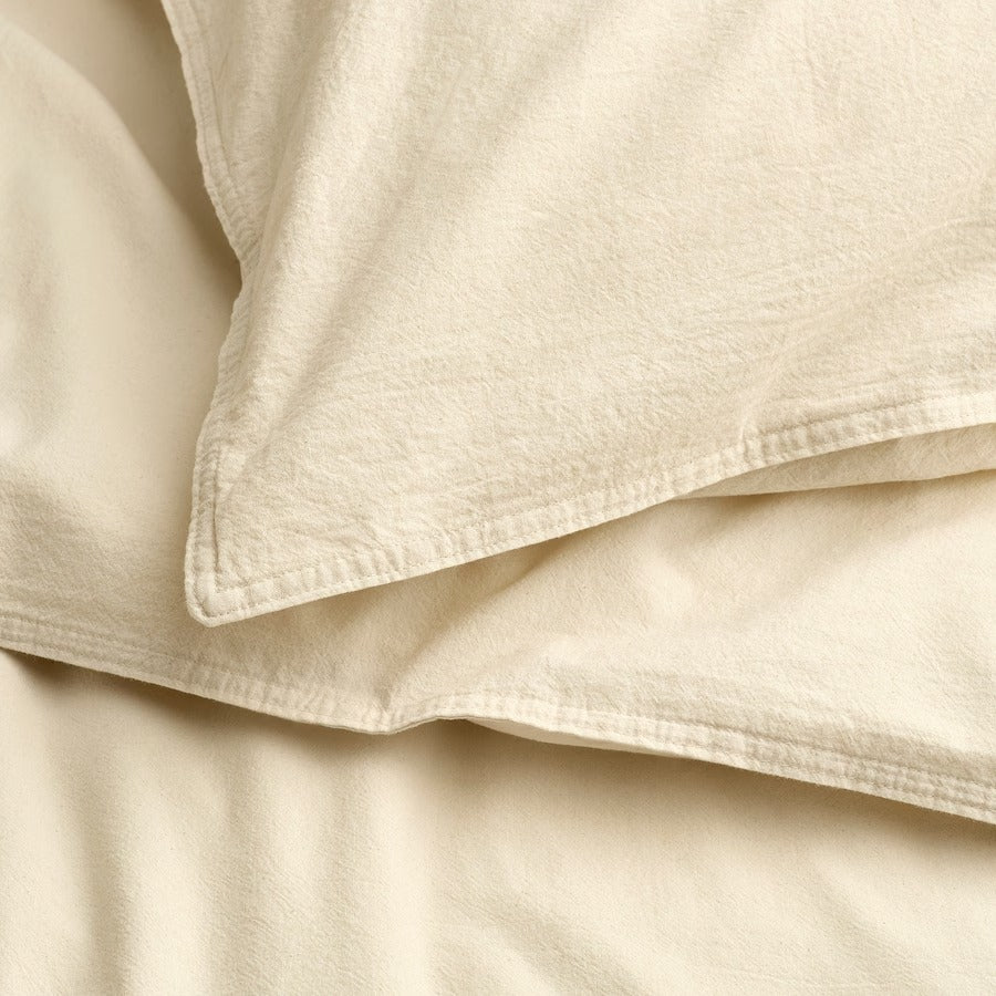 ÄNGSLILJA Duvet cover and 2 pillowcases, grey-green, 200x200/50x80 cm