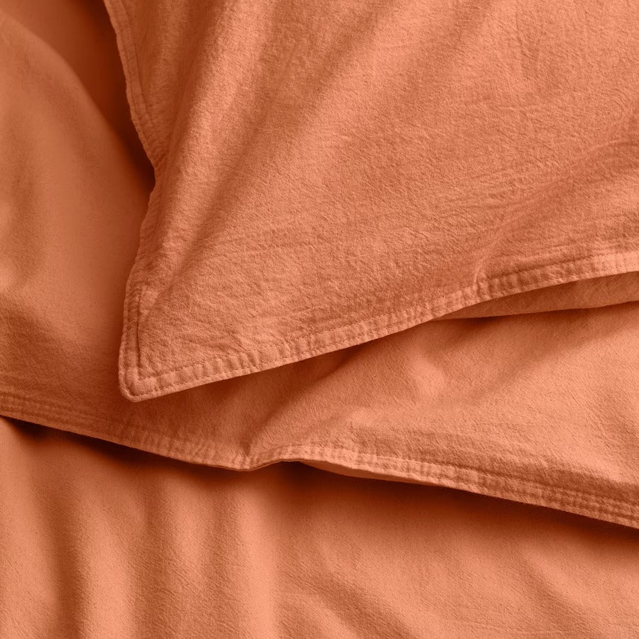ÄNGSLILJA Duvet cover and 2 pillowcases, grey-green, 200x200/50x80 cm