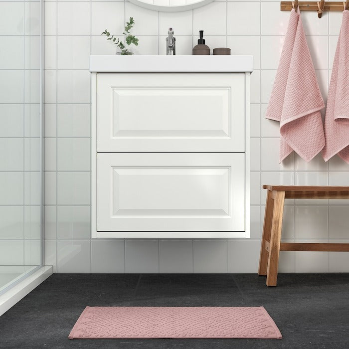 FJÄLLKATTFOT Bath mat, beige, 40x60 cm