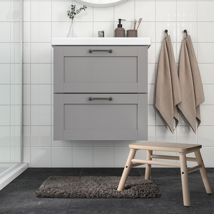 ALMTJÄRN Bath mat, beige, 40x60 cm