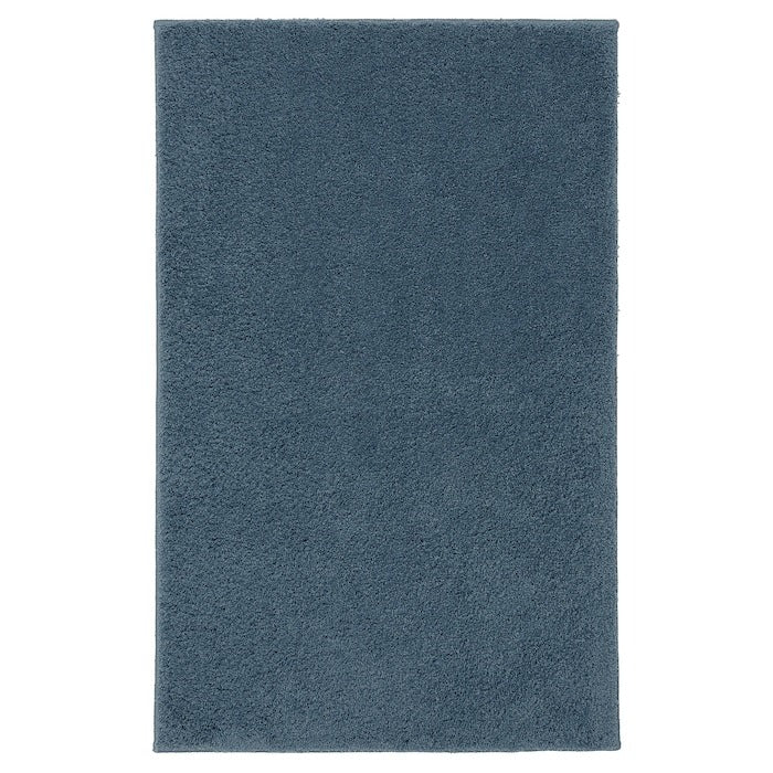 BACKMÅRA Bath mat, dark grey-blue, 50x80 cm