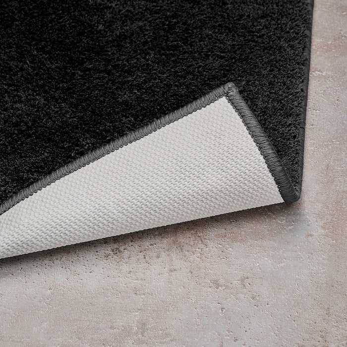 BACKMÅRA Bath mat, dark grey-blue, 50x80 cm