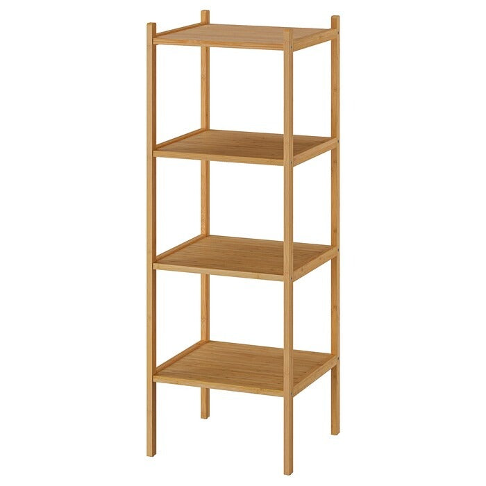 RÅGRUND Shelving unit, bamboo, 37x37x104 cm