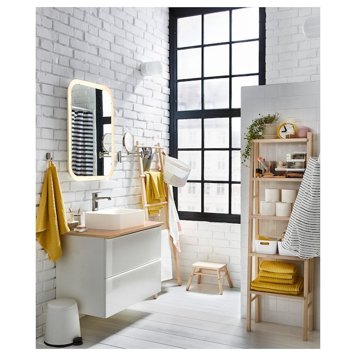 VILTO Shelving unit, birch, 46x150 cm