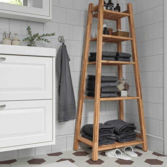 STOREDAMM Shelving unit, acacia, 60x141 cm