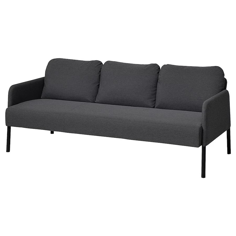 GLOSTAD 3-seat sofa, Knisa medium blue