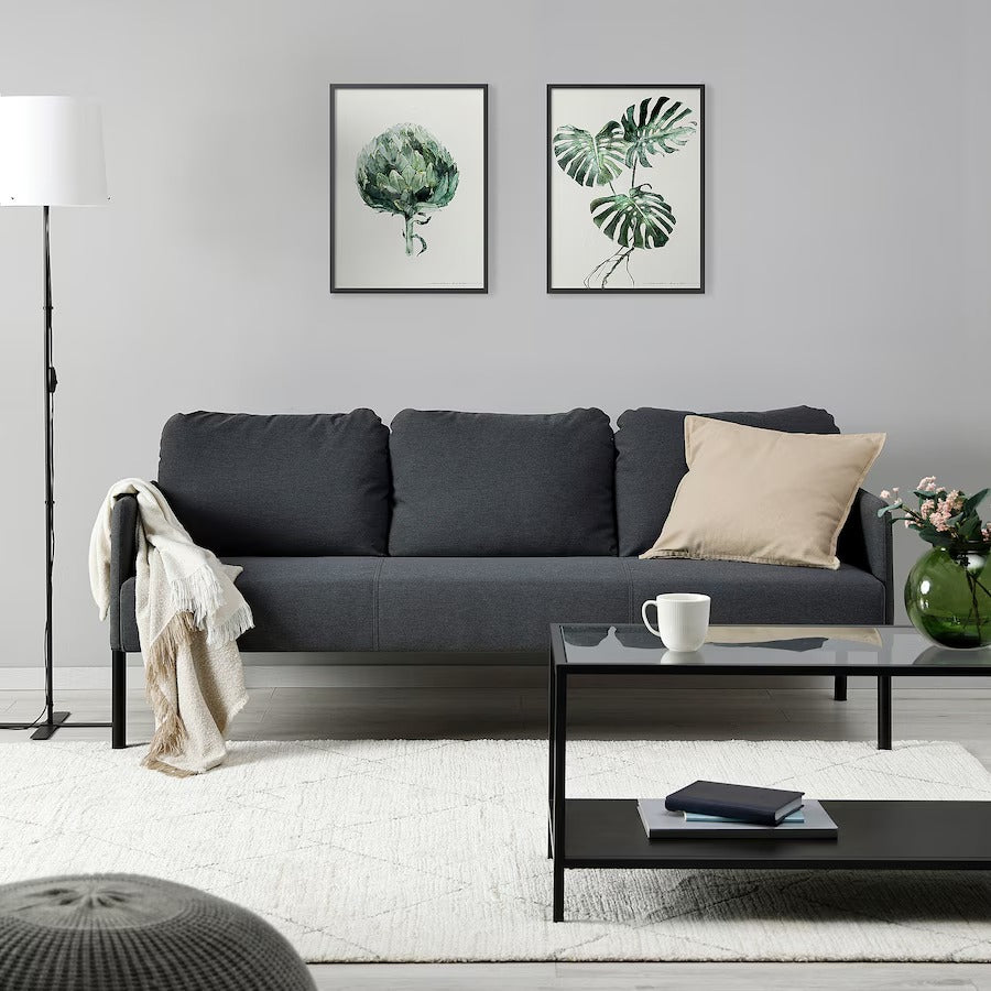 GLOSTAD 3-seat sofa, Knisa medium blue