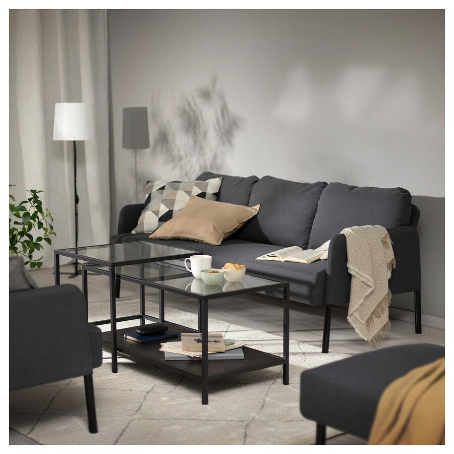 GLOSTAD 3-seat sofa, Knisa medium blue