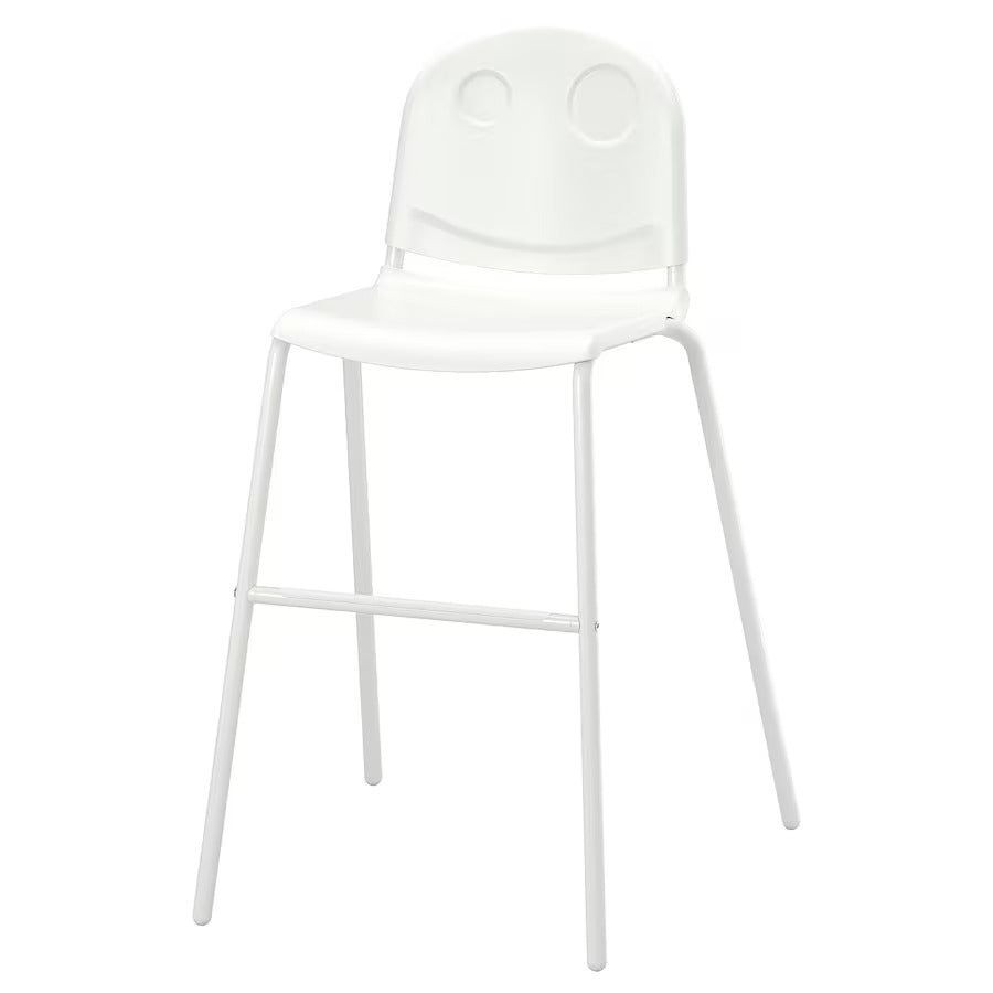 VILDGÅS Junior chair, white/green