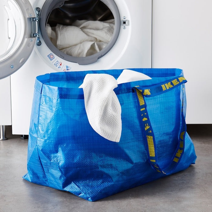 FRAKTA Carrier bag, large, blue, 55x37x35 cm/71 l