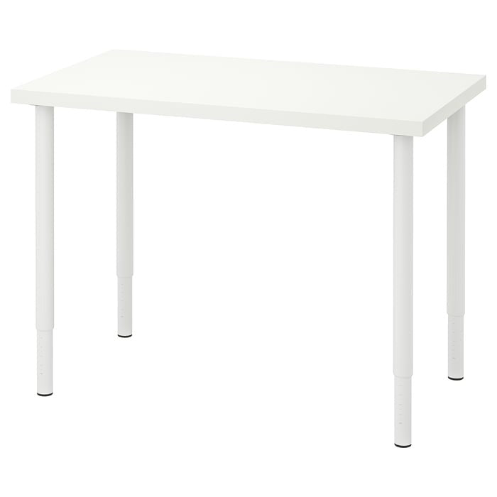 LINNMON / OLOV Desk, white,