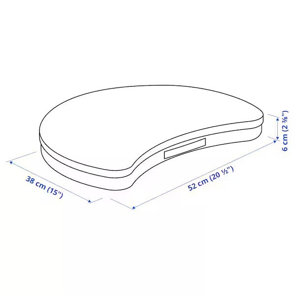 ÖJULF Laptop support, dark grey, 52x38 cm