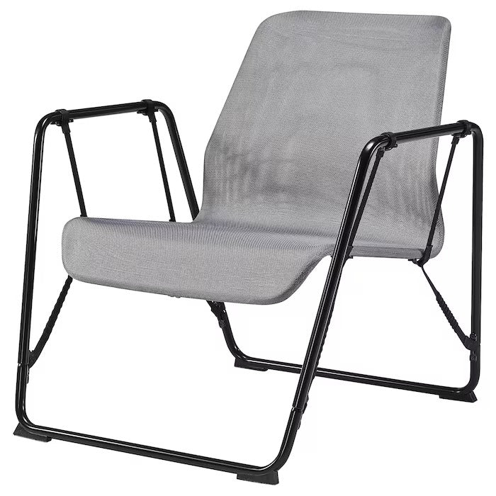 BRÄNNBOLL Gaming easy chair, grey/bright yellow