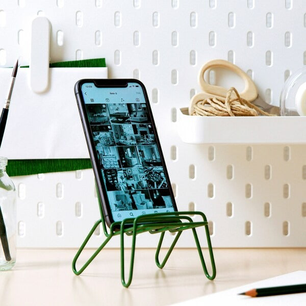New KRUBBET Holder for mobile phone, dark green