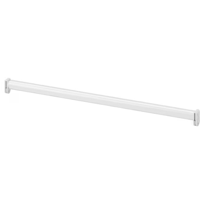 HJÄLPA Adjustable clothes rail, white, 60-100 cm