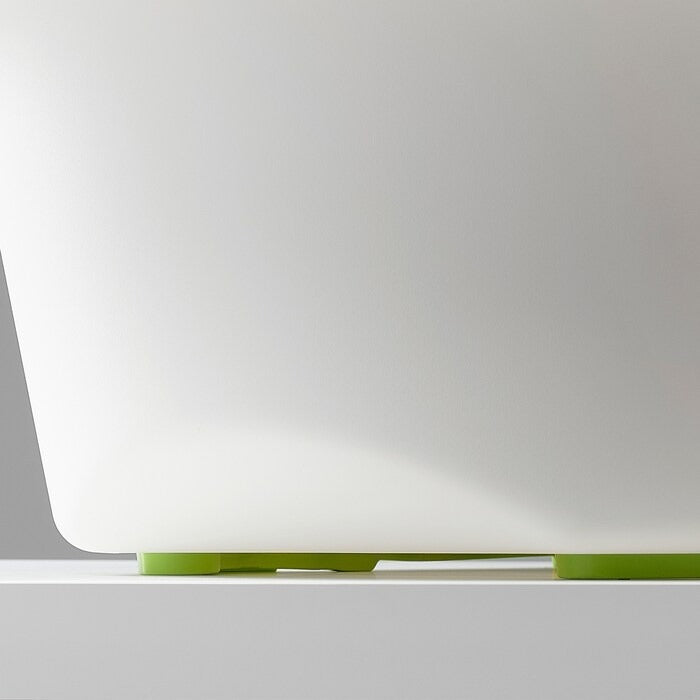 LÄTTSAM Baby bath, white/green