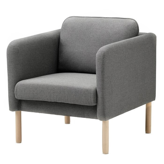 VISKABACKA Armchair, Skartofta black/light grey