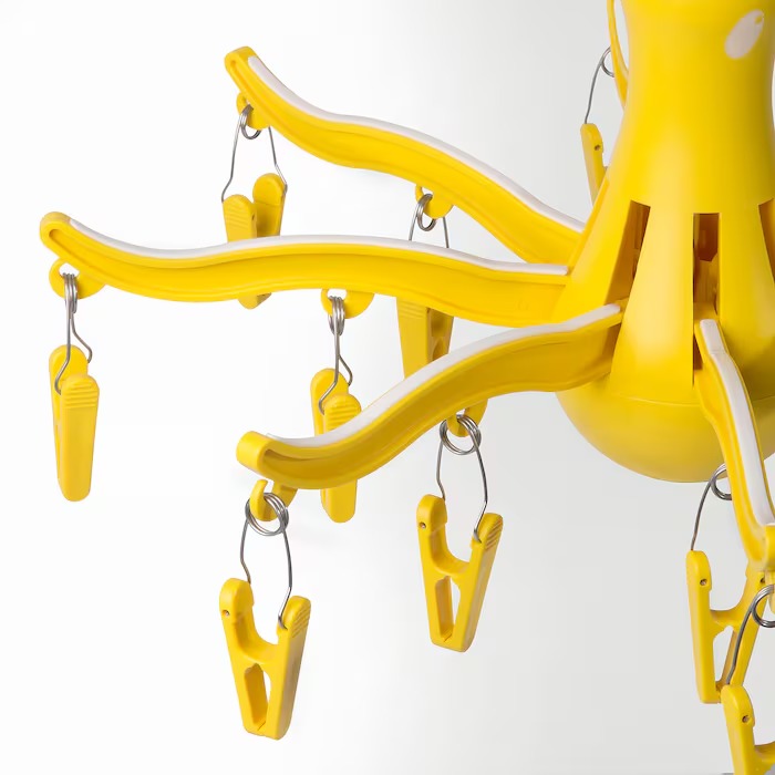 PRESSA Hanging dryer 16 clothes pegs, green