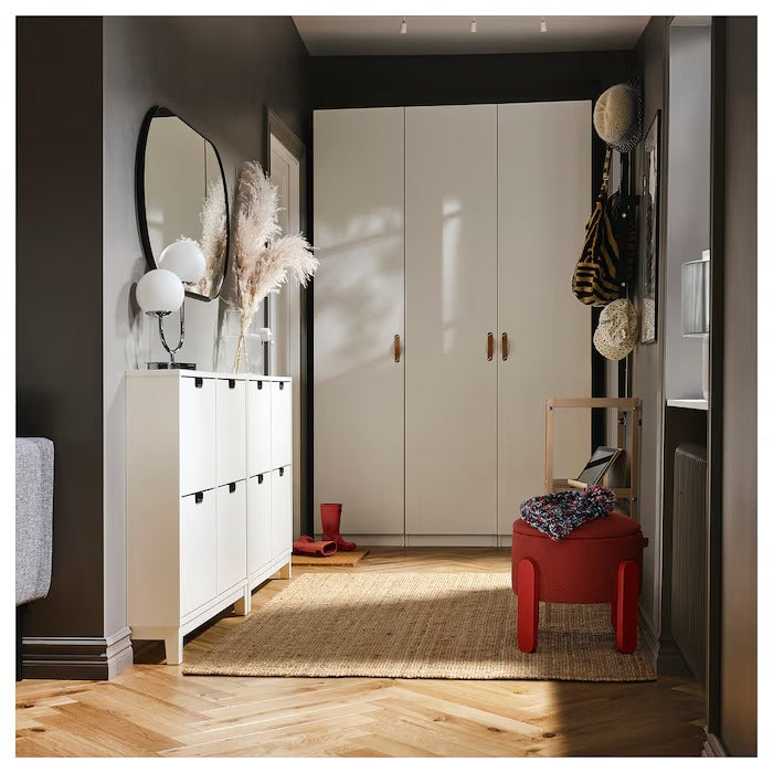 FÖRLUNDA Pouffe, with storage/Tonerud grey