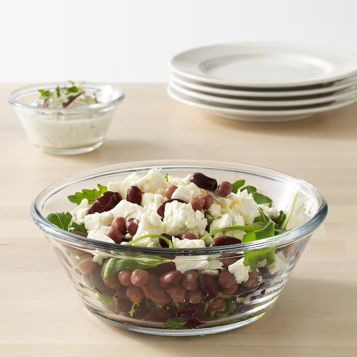 VARDAGEN Bowl, clear glass, 26 cm