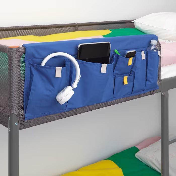 MÖJLIGHET Bed pocket, blue, 75x27 cm