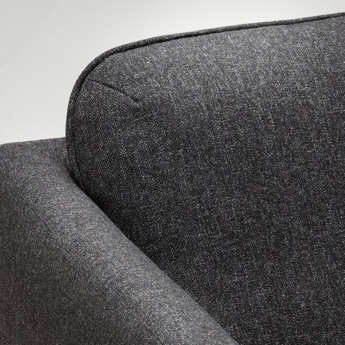 VISKABACKA Armchair, Skartofta black/light grey
