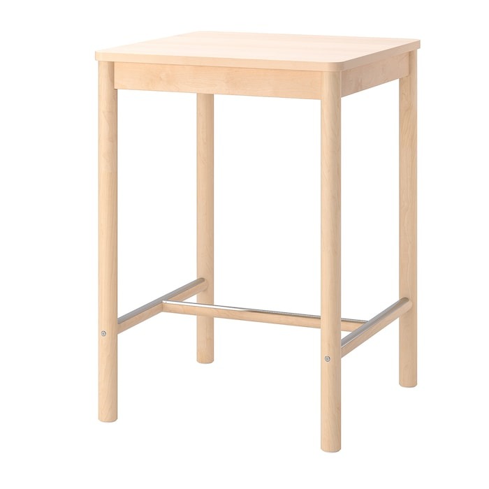 NILSOLLE Bar stool, birch, 74 cm